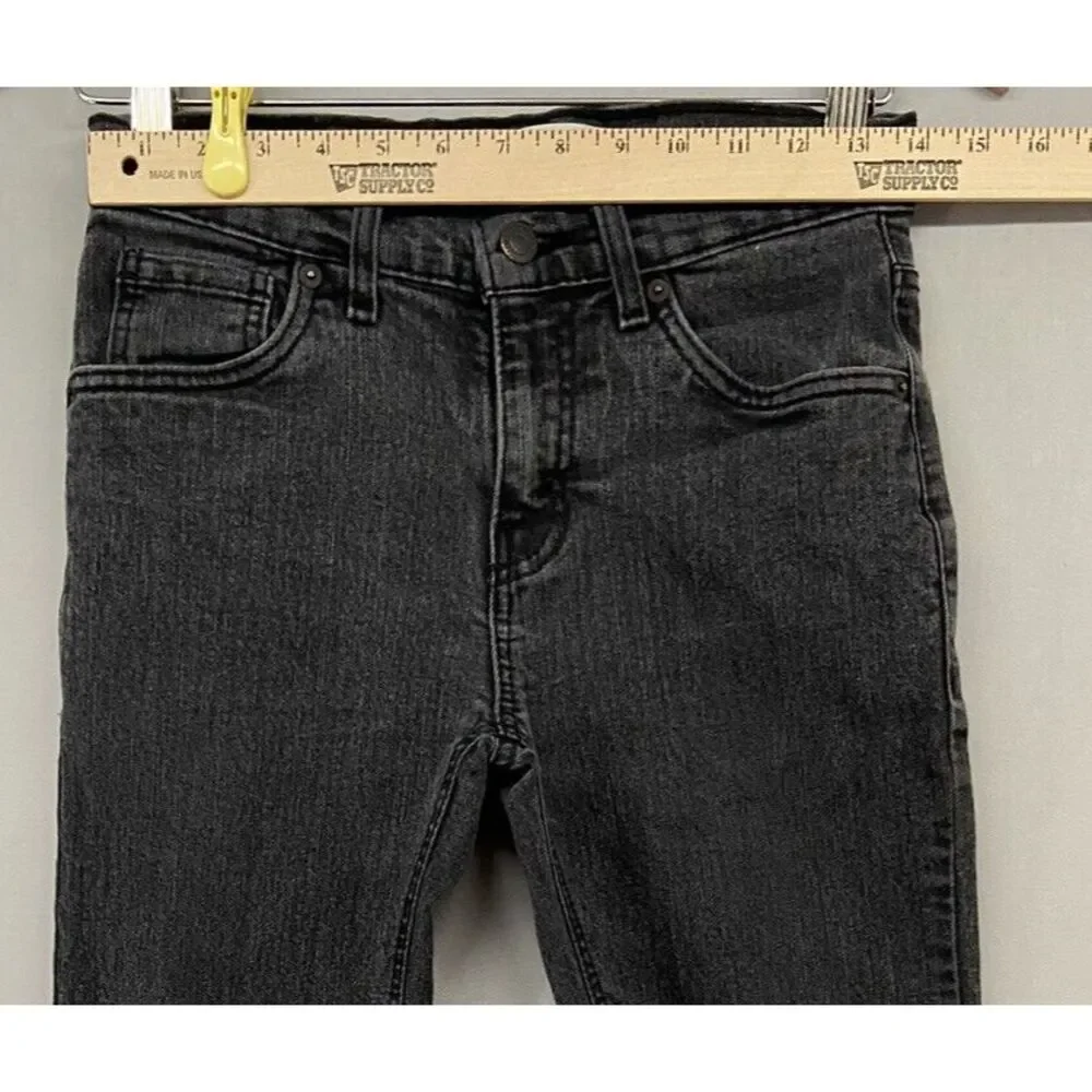Levis‎ 511 Jeans YOUTH BOYS 16 SLIM 28x28 Straight Black Medium Wash Stretch